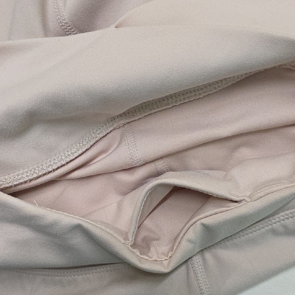 Yogalicious High Waist Cream Shorts - Picture 3 of 4